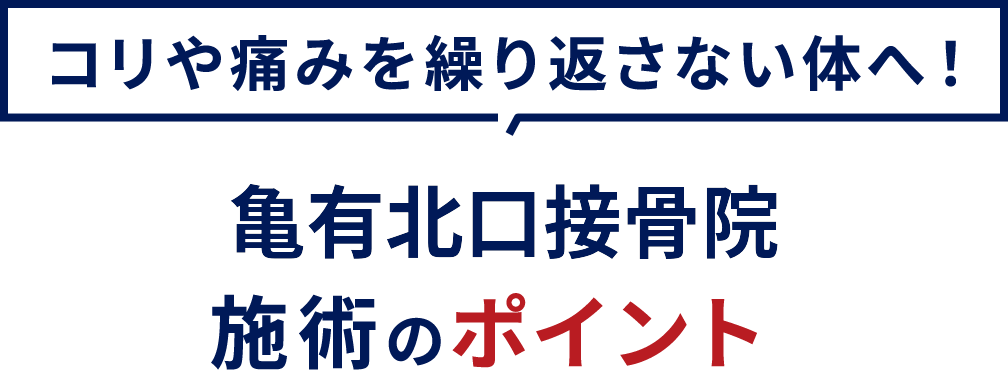 施術のポイント